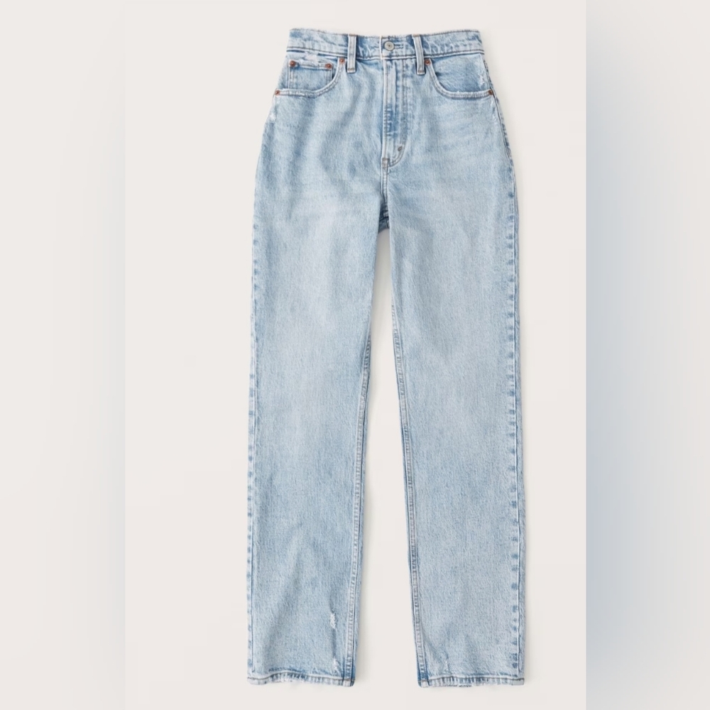 Abercrombie Curve Love Ultra High Rise 90s Straight Jean